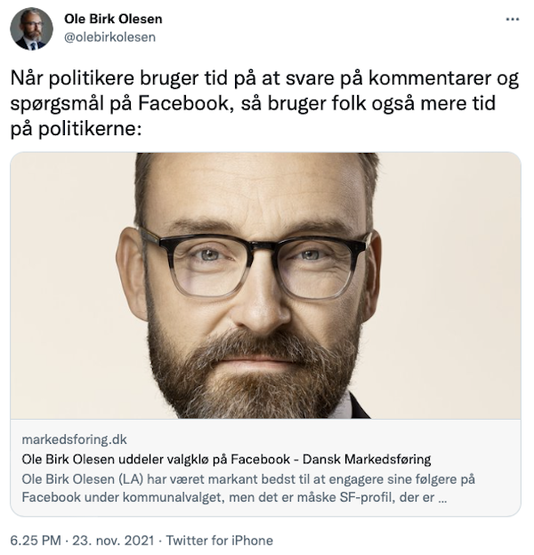 Ole Birk Olesen Twitter