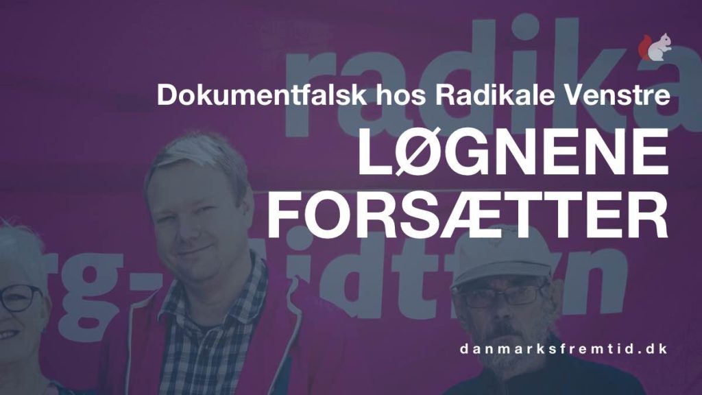 Dokumentfalsk - Radikale Venstre kandidat lyver forsat